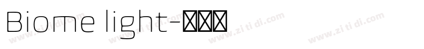 Biome light字体转换 Biome light字体转换